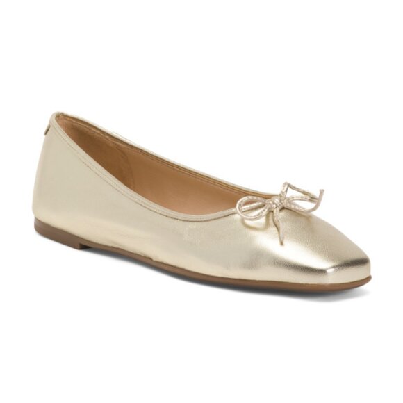 BERNARDO Made In Brazil Leather Gwynn Ballerina Flats - Picture 1 of 3